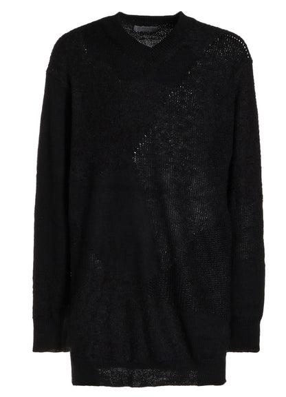 5G INTERSIA V NECK LONG SLEEVE KNIT