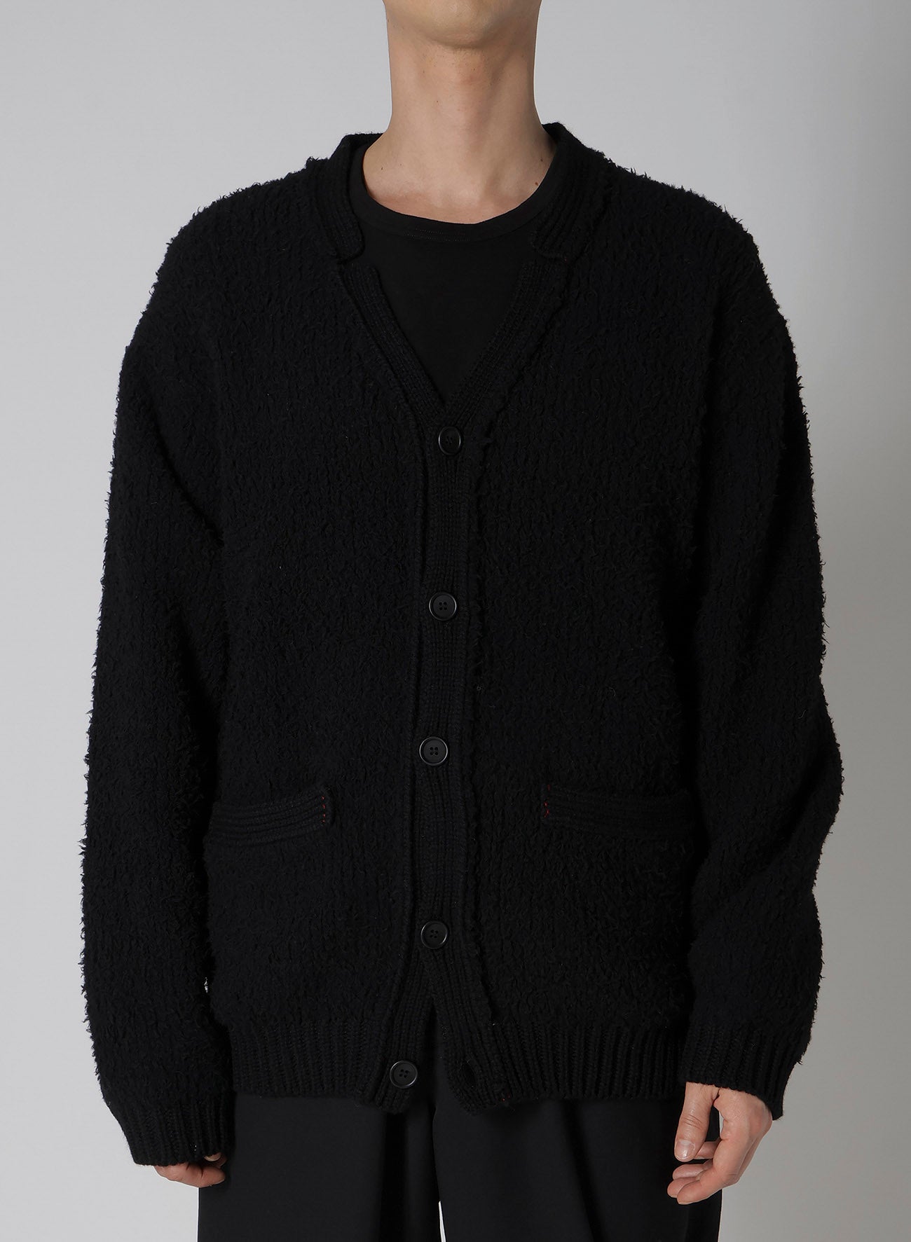 3G JERSEY SIDE RIB CARDIGAN