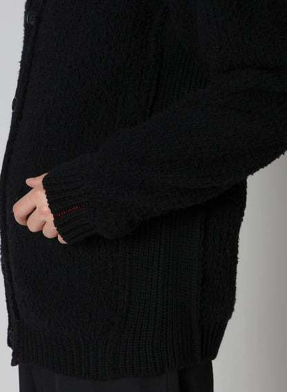 3G JERSEY SIDE RIB CARDIGAN