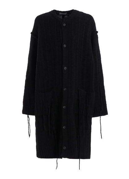 3G STRIPE STRING LONG CARDIGAN