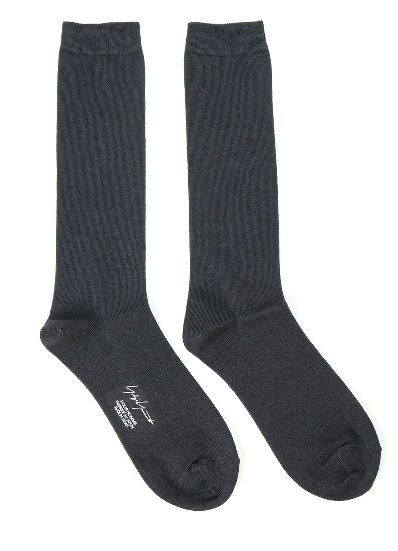 C/AC PLAIN STITCH B PLAIN COLOR HIGH SOCKS