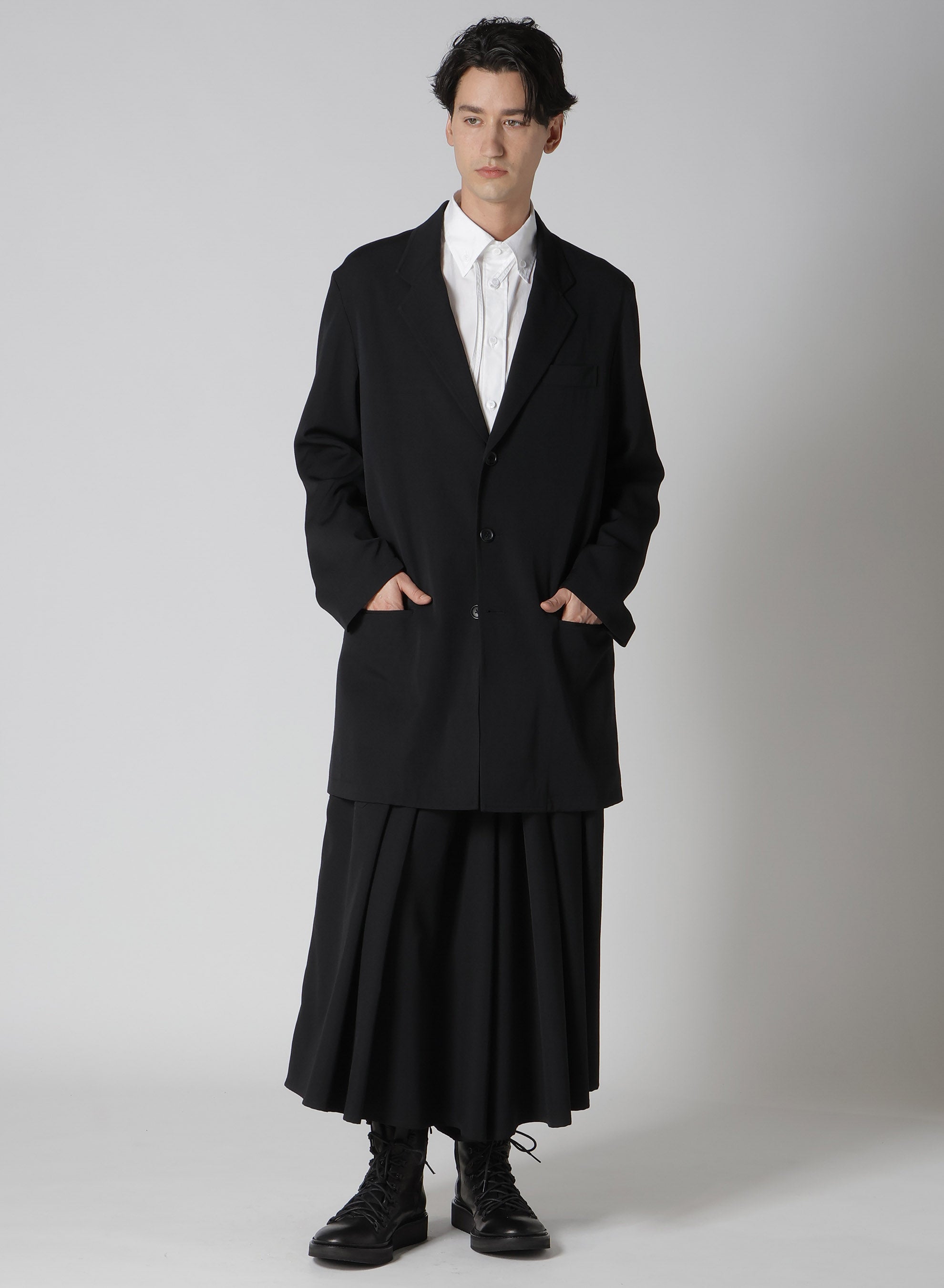 WOOL GABARDINE STANDARD HAKAMA PANTS