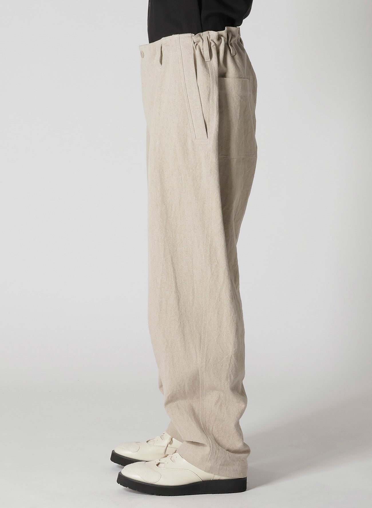 【Launching 10:00(JST) October 16】COTTON LINEN GABARDINE 3 STITCHES WORK PANTS