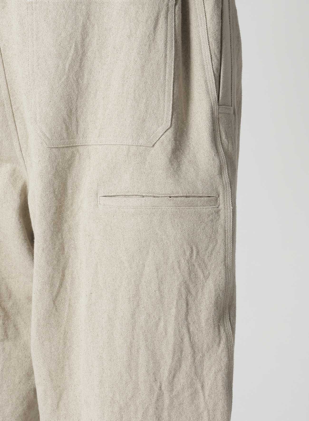 【Launching 10:00(JST) October 16】COTTON LINEN GABARDINE 3 STITCHES WORK PANTS