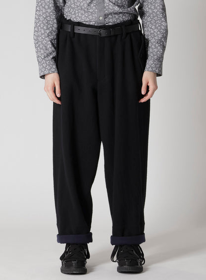 BRITISH WOOL HEM FACING PANTS