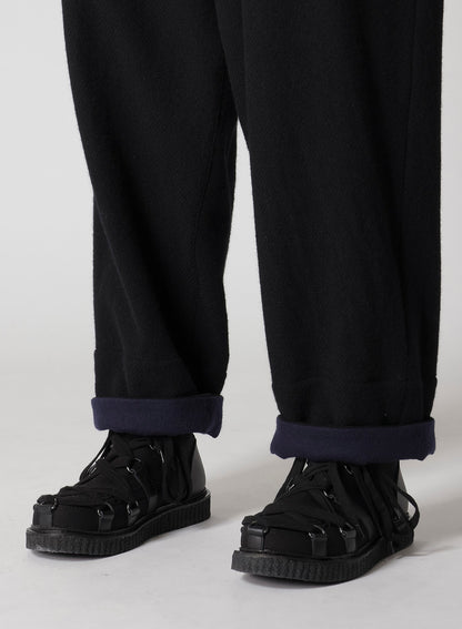 BRITISH WOOL HEM FACING PANTS