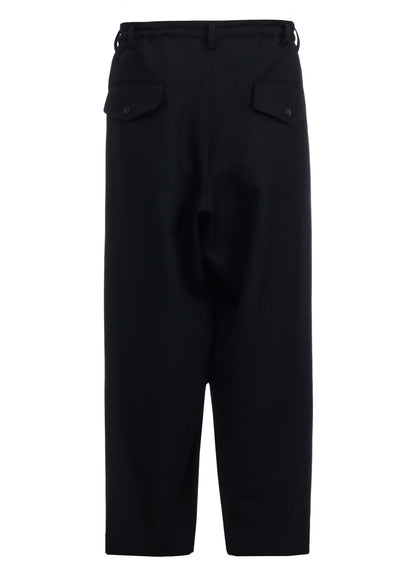 ARMY GABARDINE SIDE CURVE PANTS