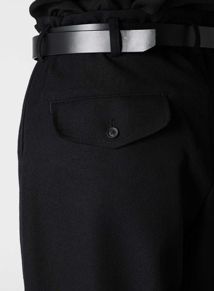 ARMY GABARDINE SIDE CURVE PANTS