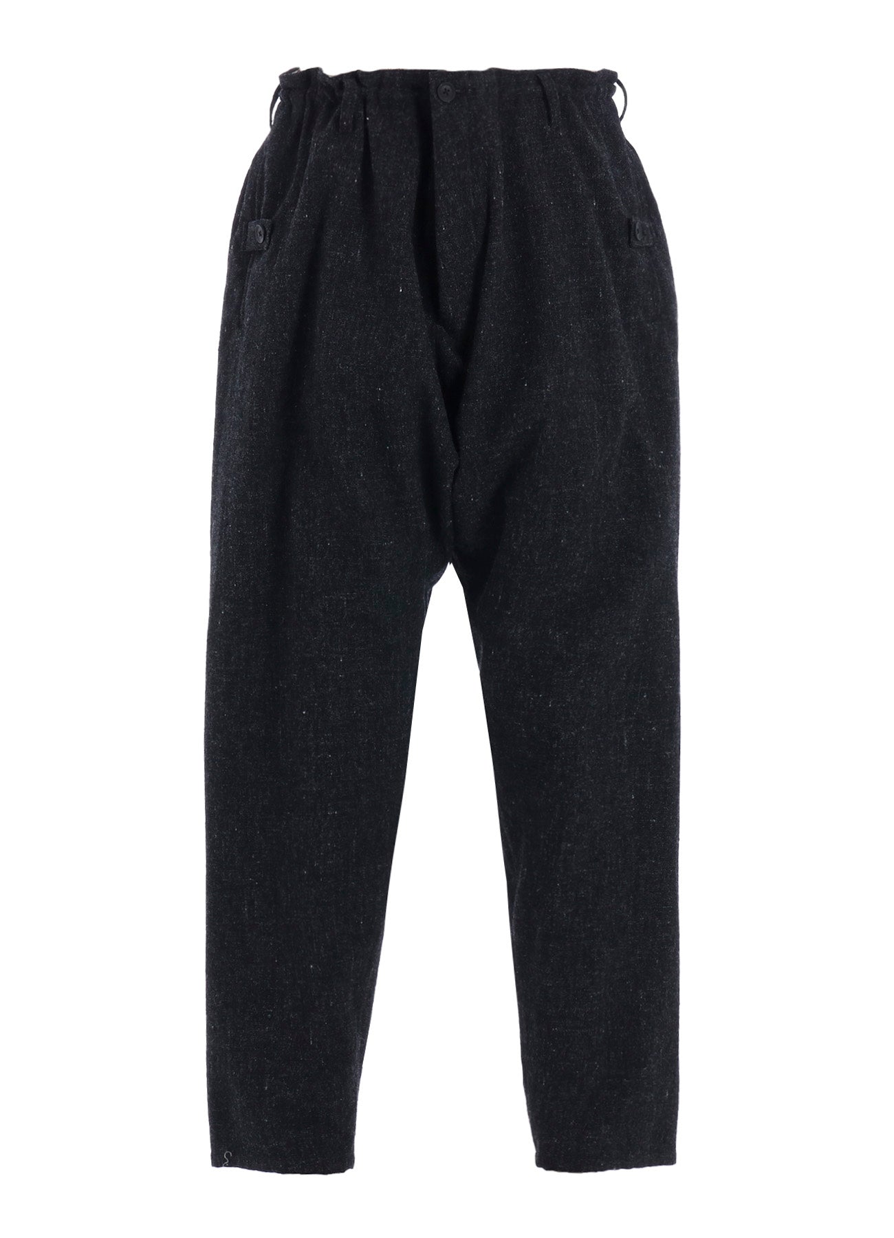 WOOL SPINNING SLIM SAROUEL PANTS