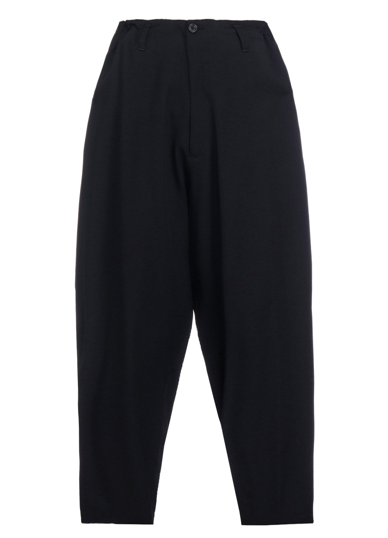 WOOL GABARDINE SIDE TUCK PANTS