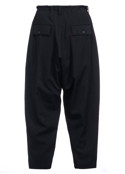 WOOL GABARDINE 8TUCKS PANTS