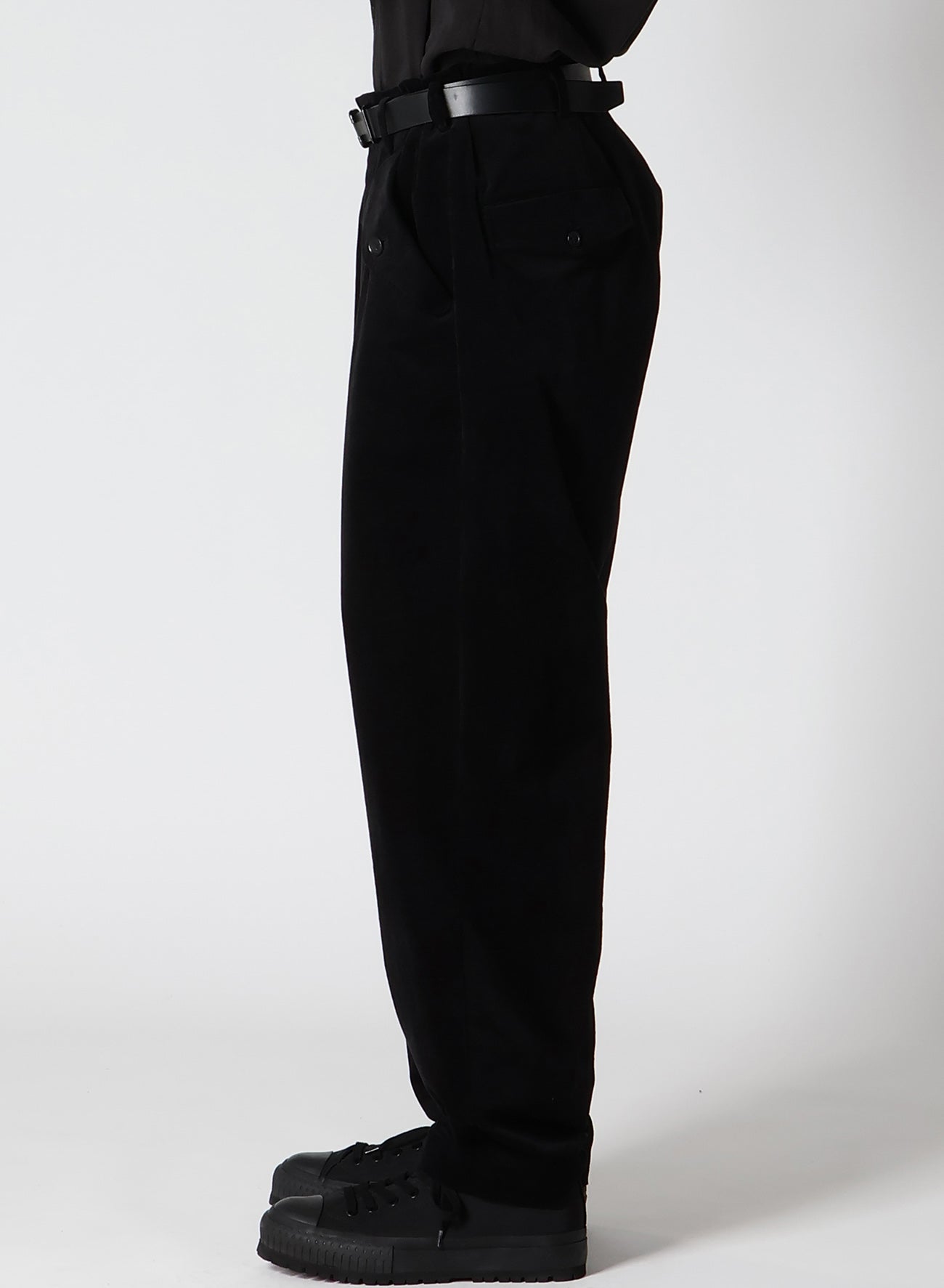 50C VELVET TUCK PANTS