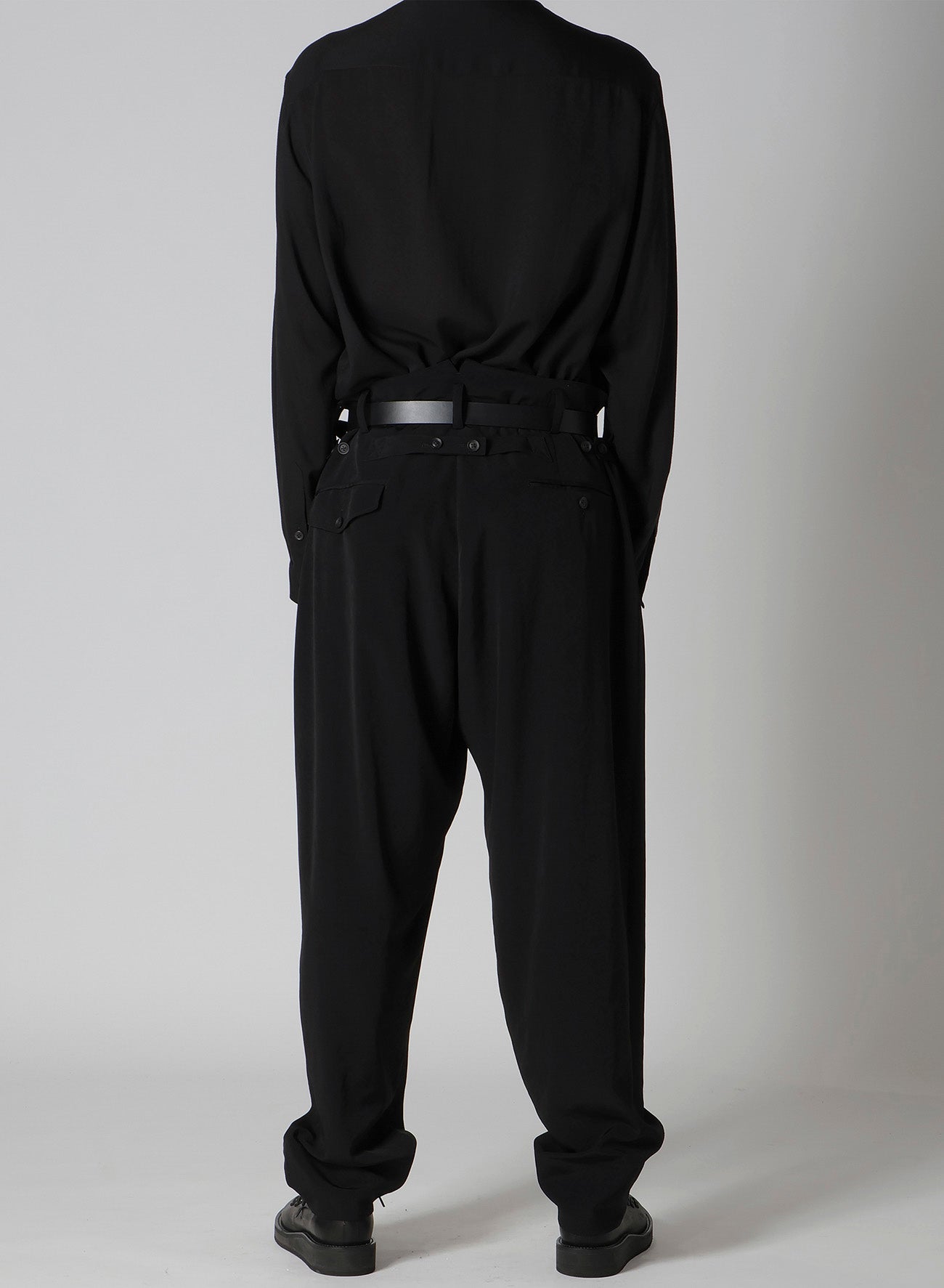 TA TUXEDO BACK BELT PANTS