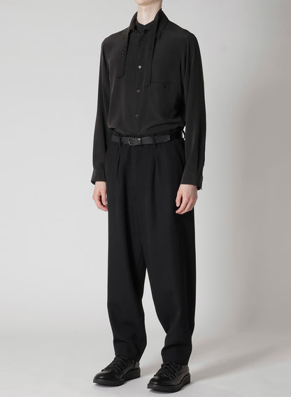 ARMY GABARDINE BACK LOOP TAB PANTS