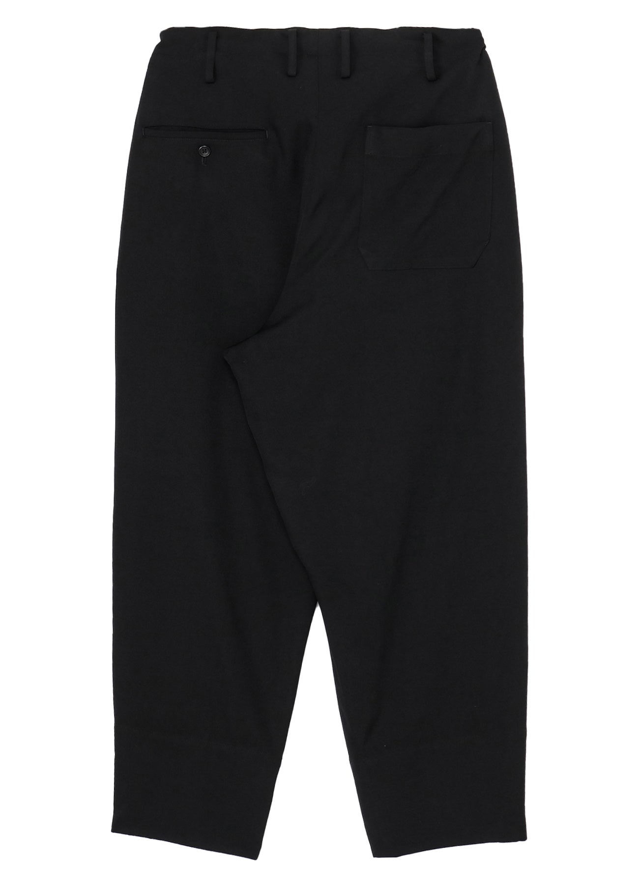 WOOL GABARDINE HEM ROLLED PANTS