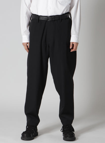 WOOL GABARDINE SIDE 3ST TUCK PANTS