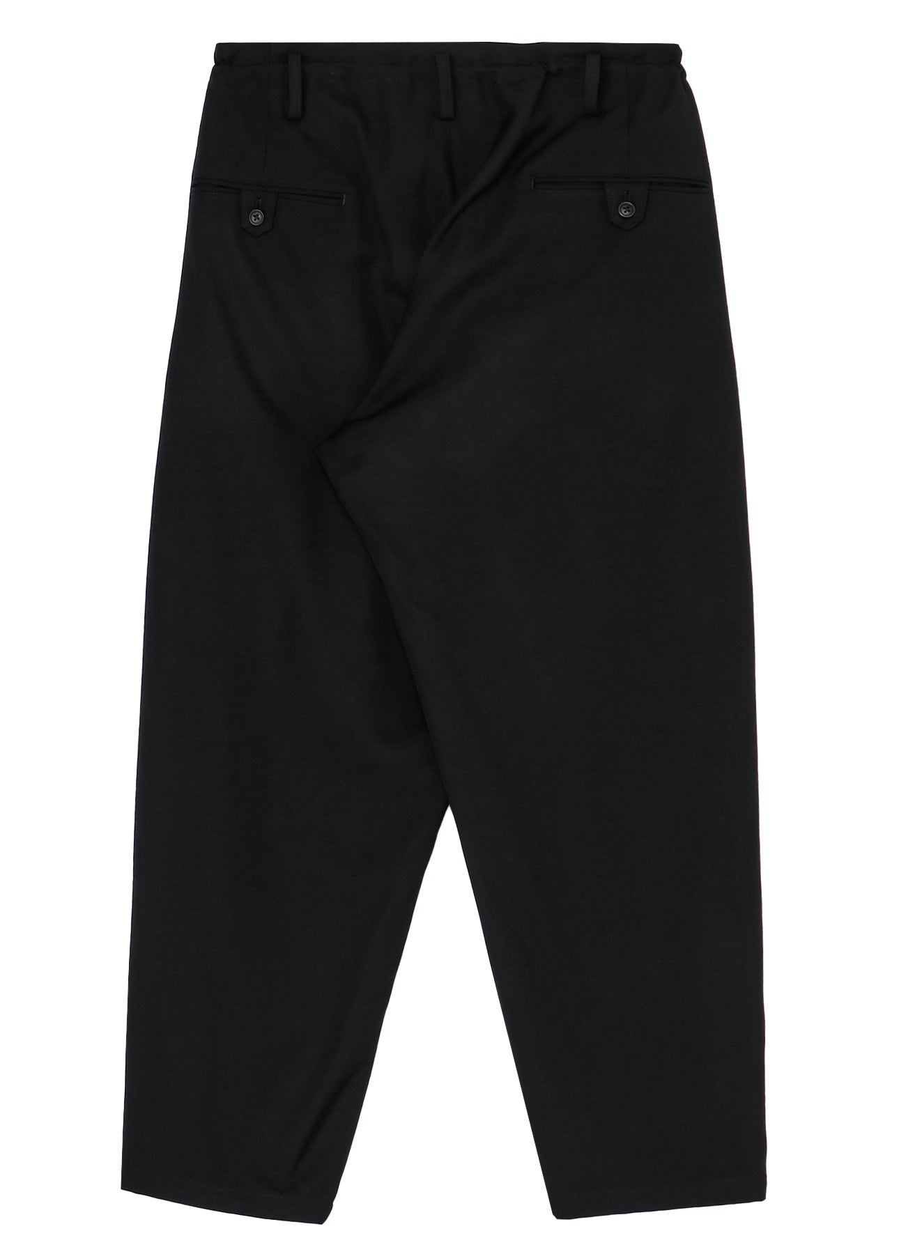 WOOL GABARDINE 2TUCKS TAB PANTS