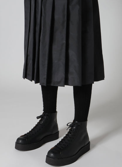 S/Pe TAFFETA PLEATS SKIRT