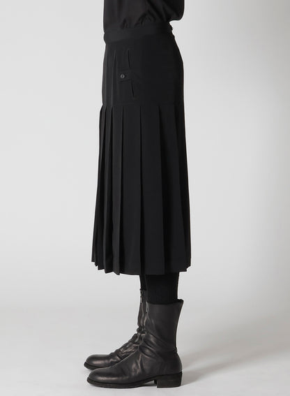 TA TUXEDO PLEATS SKIRT