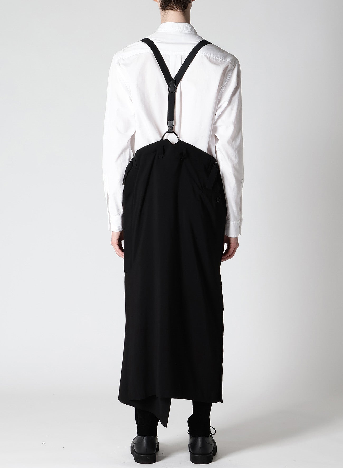 Cu/Ry/S GABARDINE RIGHT SIDE VENTS SKIRT