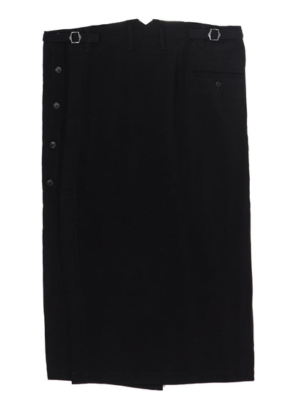 Cu/Ry/S GABARDINE RIGHT SIDE VENTS SKIRT