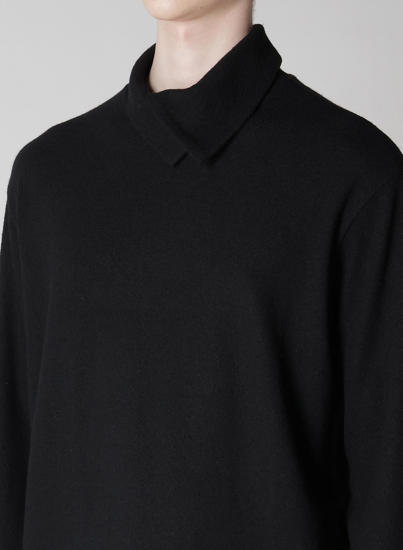 Super120 DOUBLE COLLAR TURTLE NECK