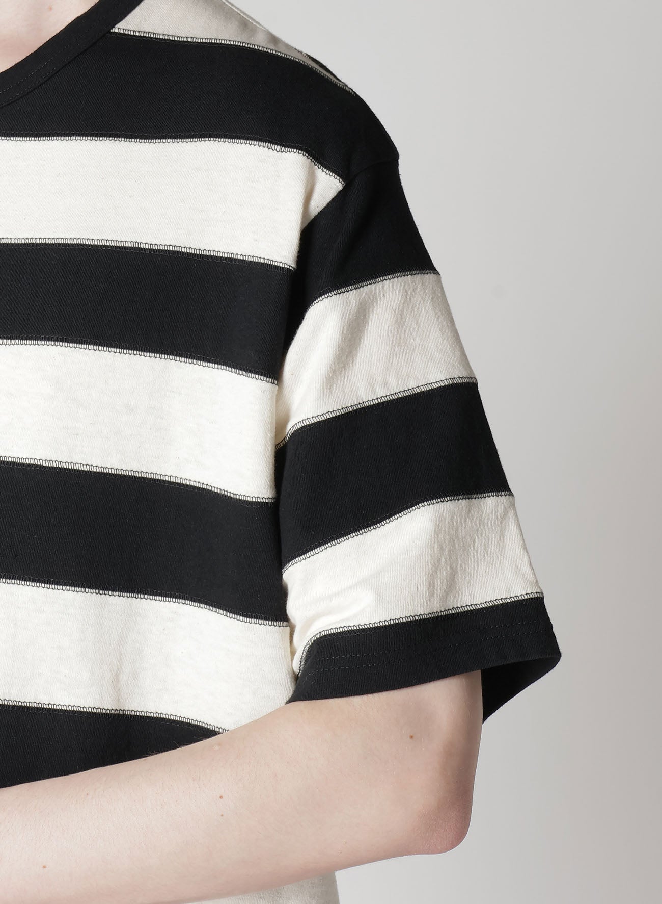 19/1 PLAIN STITCH STRIPE SHORT SLEEVE