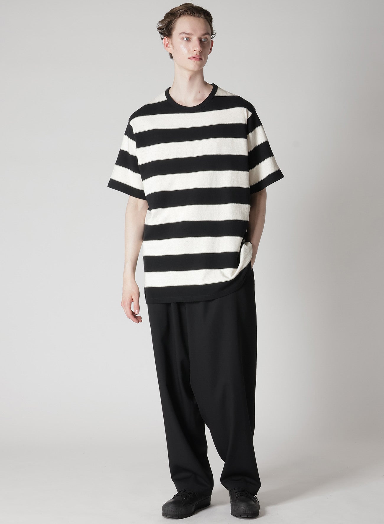 19/1 PLAIN STITCH STRIPE SHORT SLEEVE