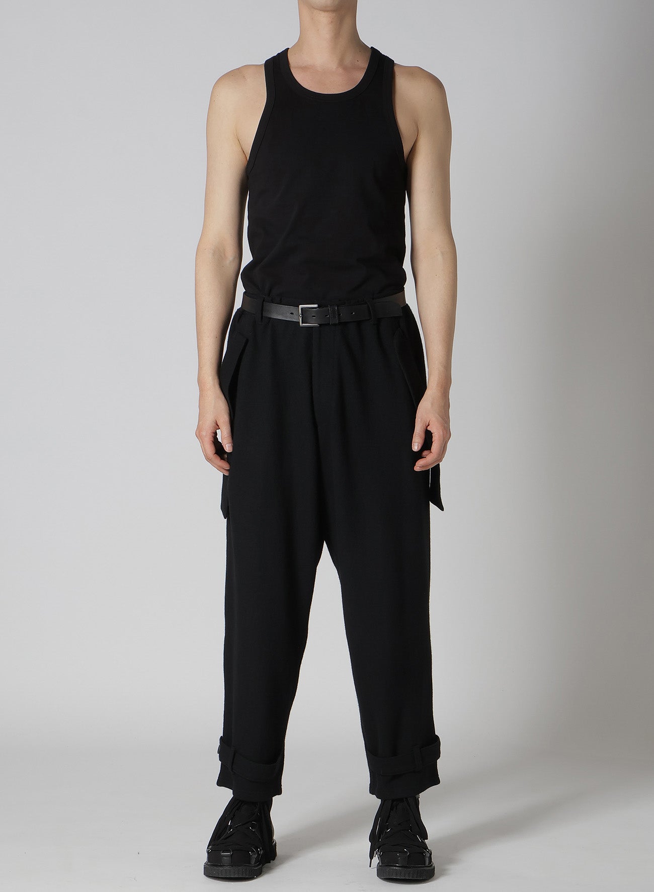 SOFT JERSEY HEM TAB PANTS