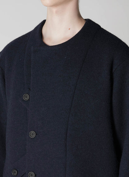 WOOL JERSEY REGULATION TAB COAT