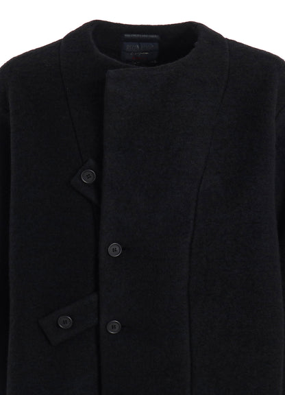 WOOL JERSEY REGULATION TAB COAT