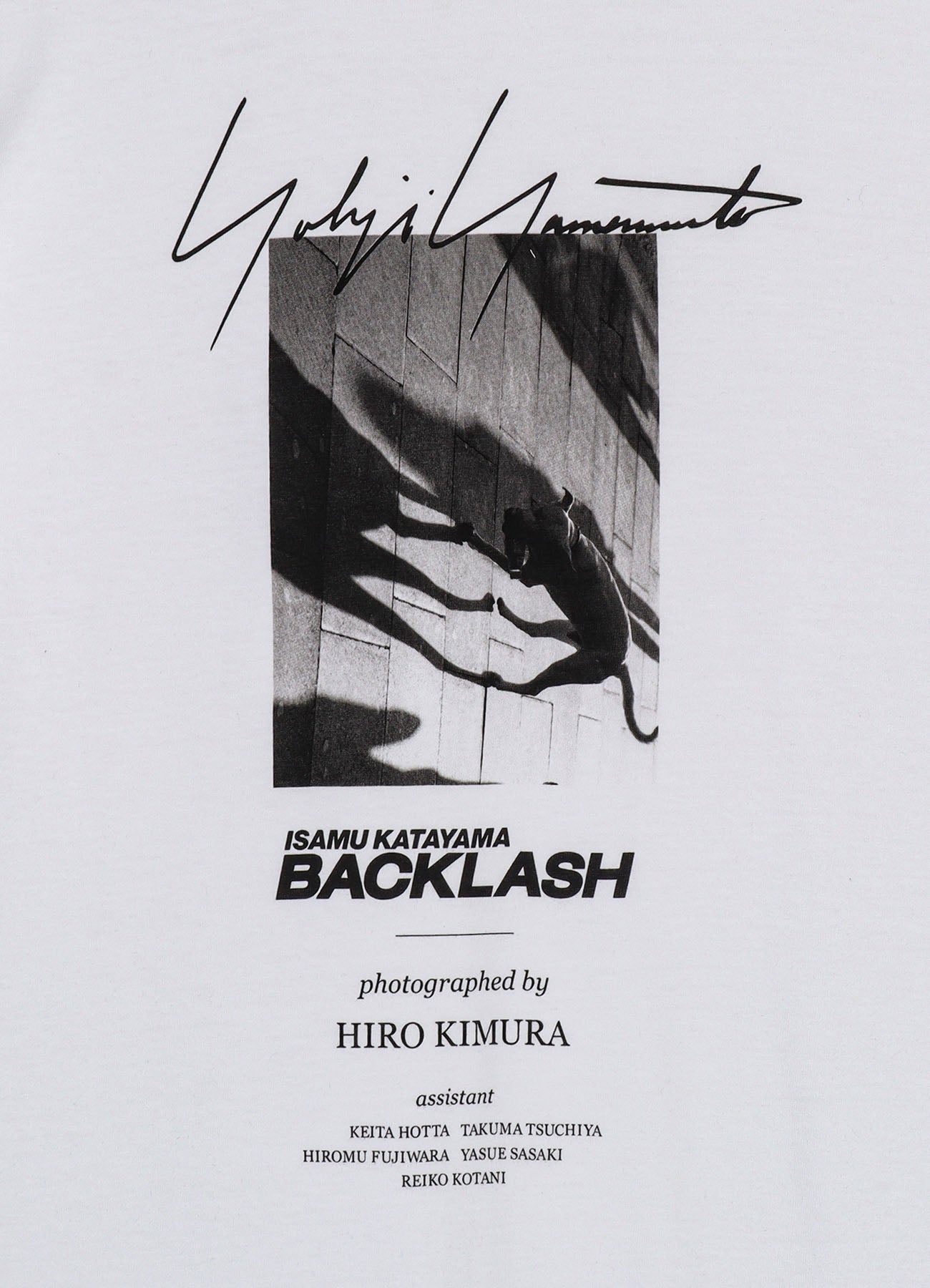 Yohji Yamamoto X BACKLASH PHOTOGRAPH T-SHIRT