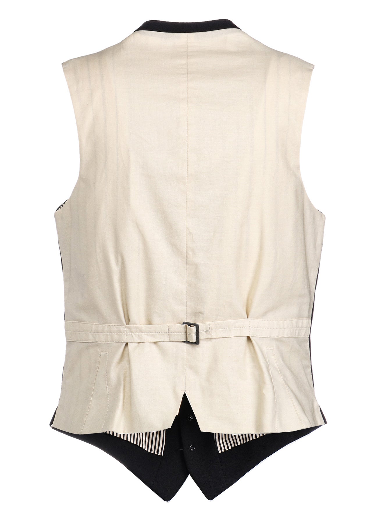 ARMY GABARDINE NOTCHED LAPEL GABARDINE VEST