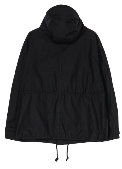 WIDE TWILL BRIM HOOD BLOUSON