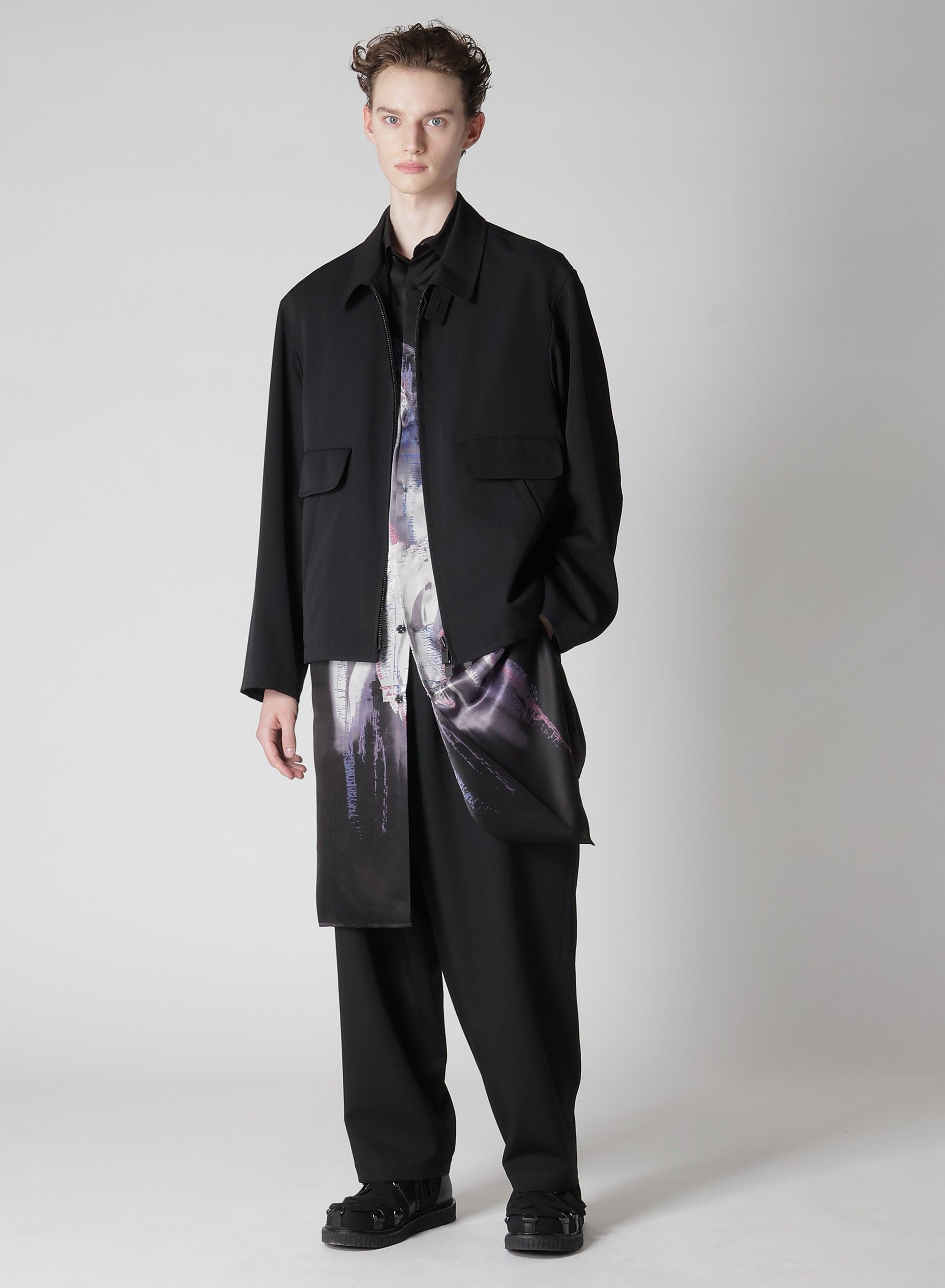 WOOL GABARDINE STANDARD BLOUSON – THE SHOP YOHJI YAMAMOTO