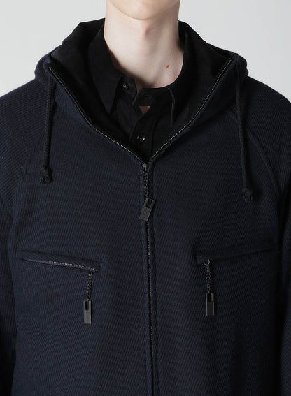 HOODED YORK SLEEVE BLOUSON