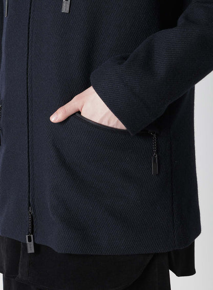 HOODED YORK SLEEVE BLOUSON