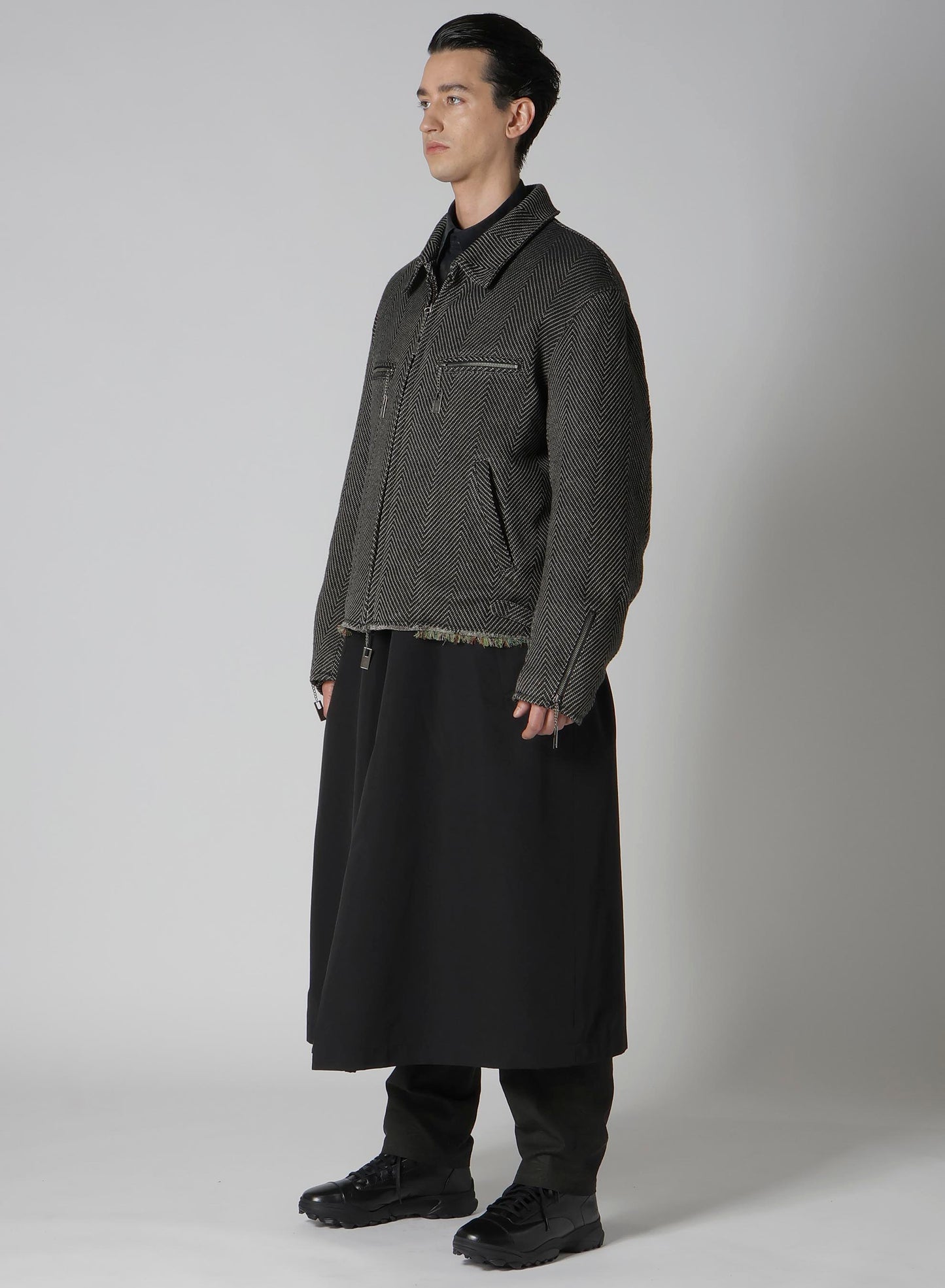 W/L LARGE HERRINGBONE HEM FRINGE BOUSON