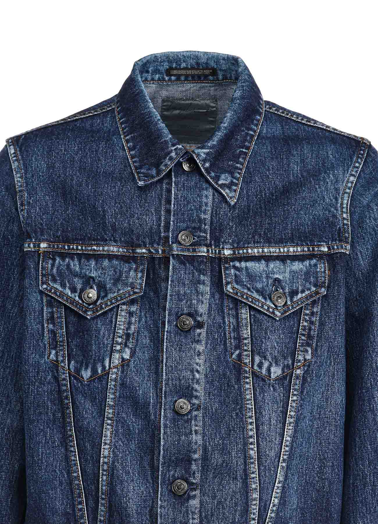 SP 14OZ MW DENIM BUTTON-DOWN JACKET