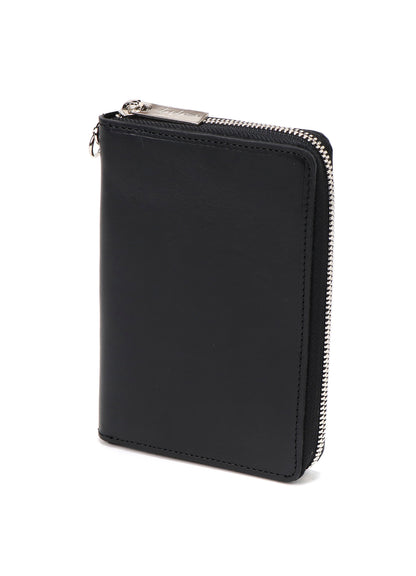 OIL COW LEATHER ZIPPER CARD CASE