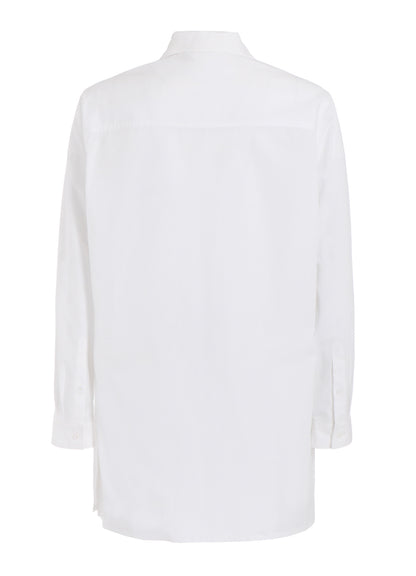 CHAIN STITCH BROAD OPEN COLLAR BLOUSE