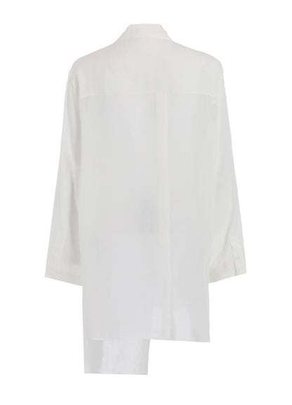 60 CELLULOSE LOAN UNBALANCED COLLAR BLOUSE