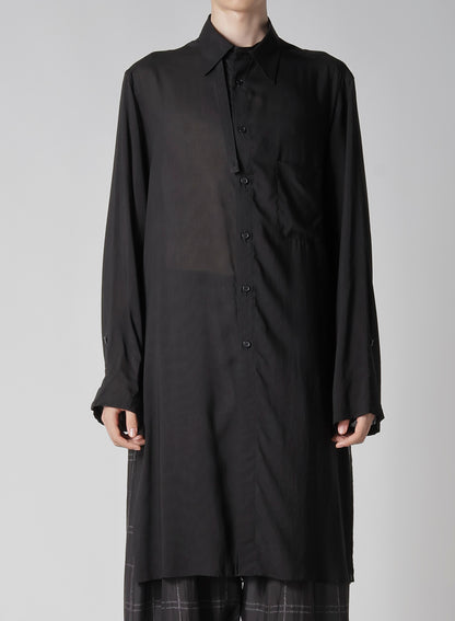 80 MODAL LOAN ASYMMETRY COLLAR BLOUSE