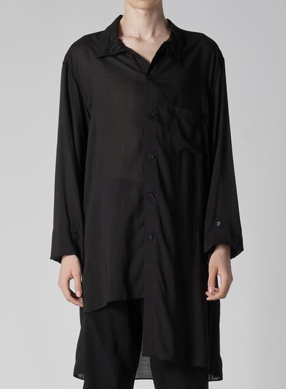 80 MODAL LOAN ASYMMETRY STAND BLOUSE