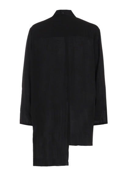 80 MODAL LOAN DOUBLE LAYER TAB COLLAR BLOUSE