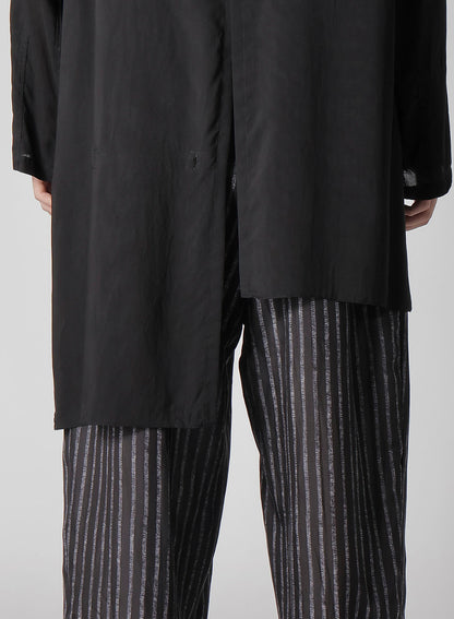80 MODAL LOAN DOUBLE LAYER TAB COLLAR BLOUSE