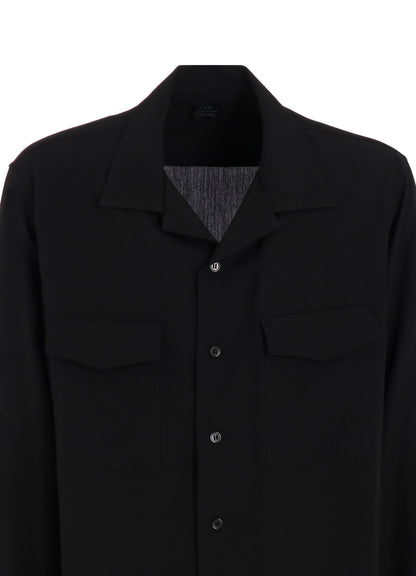 SUIT CELLULOSE POPLIN CDH OPEN COLLAR SHIRT