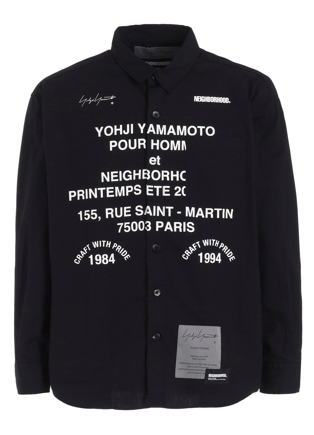 【Restock 12/14 10:00(JST)】Yohji Yamamoto x NEIGHBORHOOD PRINT SHIRT LS　