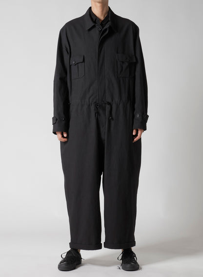 C/ZAZA CLOTH DOUBLE PLACKET JUMPSUIT