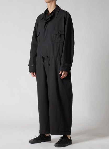 C/ZAZA CLOTH DOUBLE PLACKET JUMPSUIT